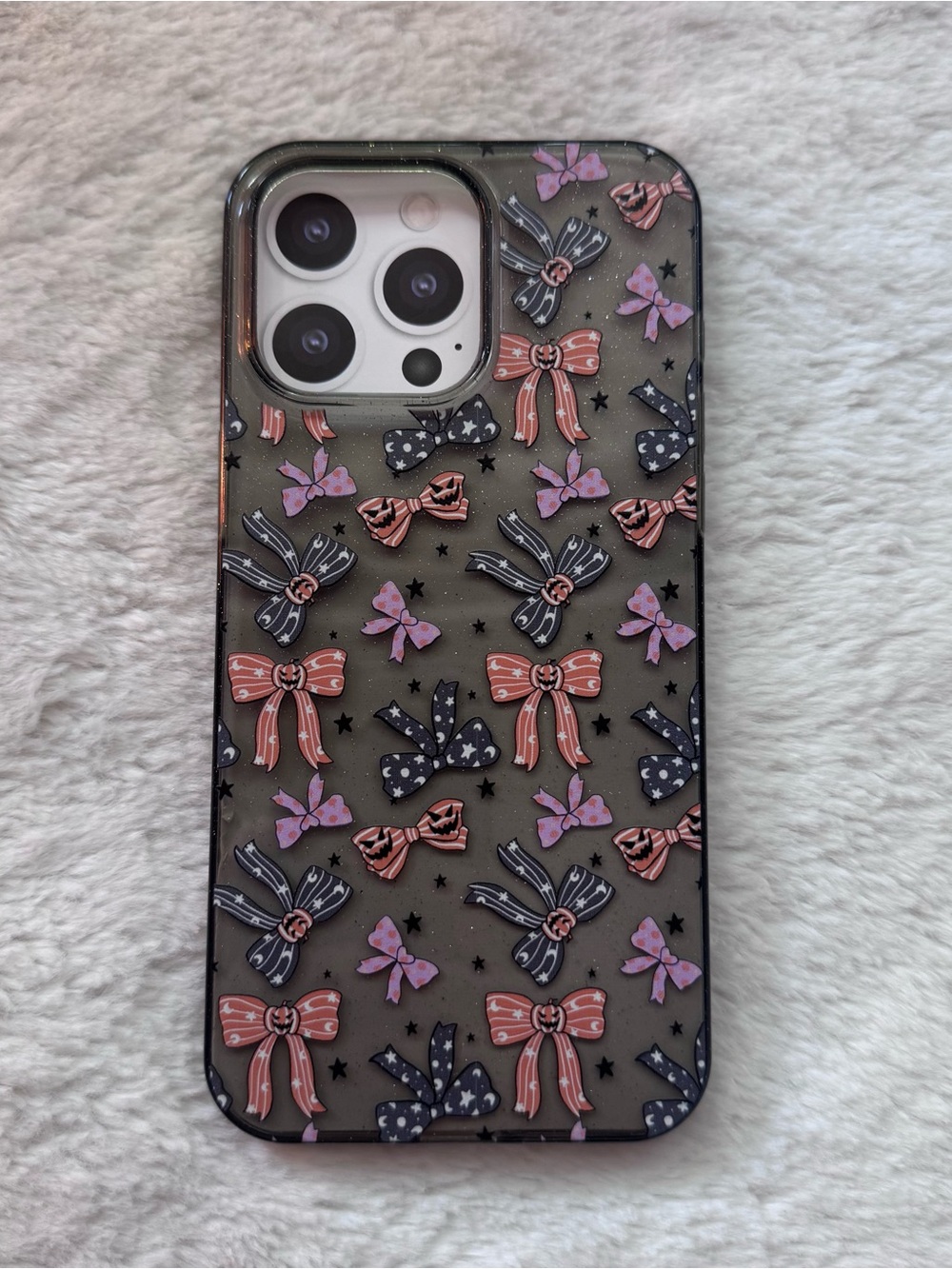 Black Halloween Bow iPhone Case